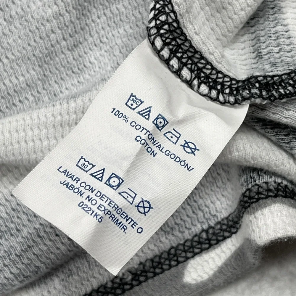 Polo Ralph Lauren‎ Sleepwear Mens XL Grey White Camo Waffle Knit Thermal Shirt